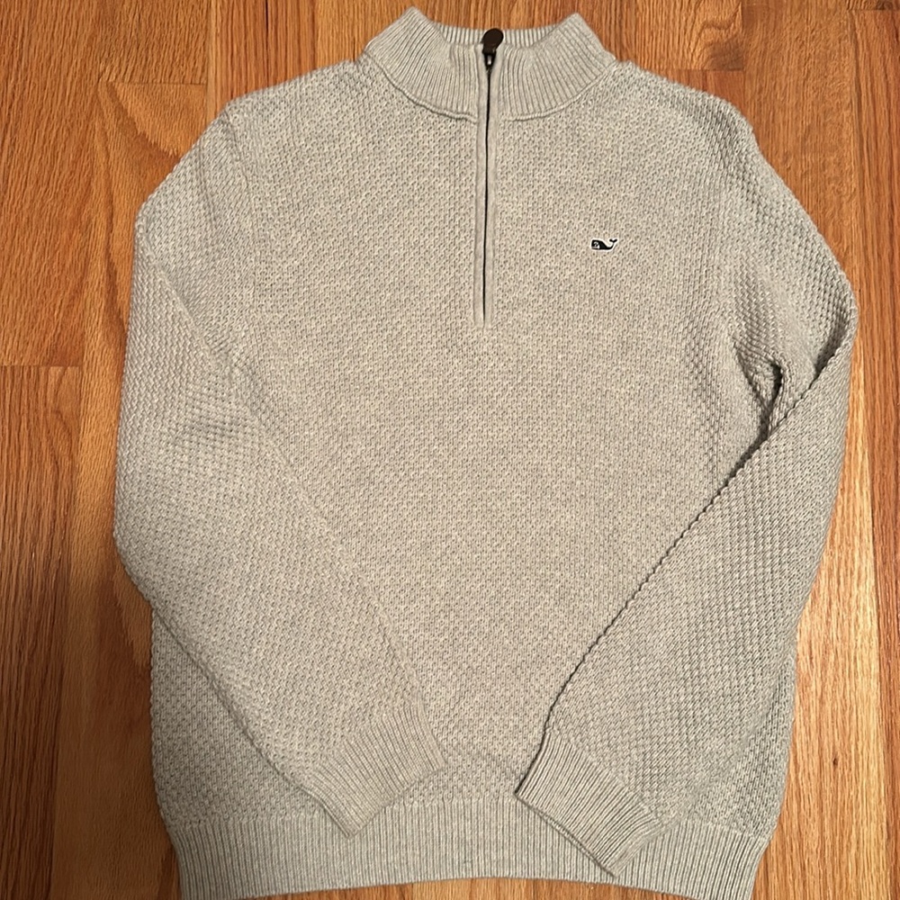 Like New Boys Vineyard Vines 1/2 Zip Sweater Size Large (16)